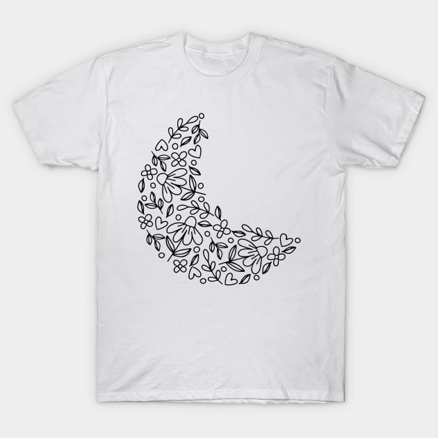 Script Moon T-Shirt by Designs by Katie Leigh